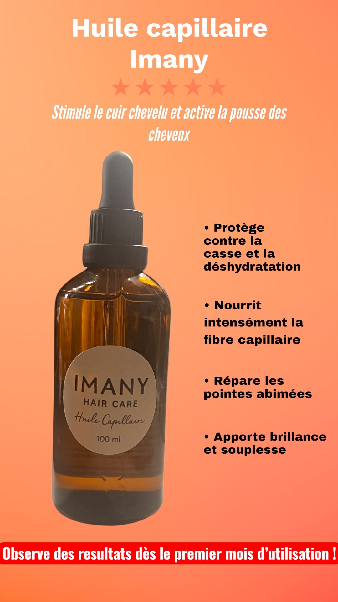 Huile capillaire Imany